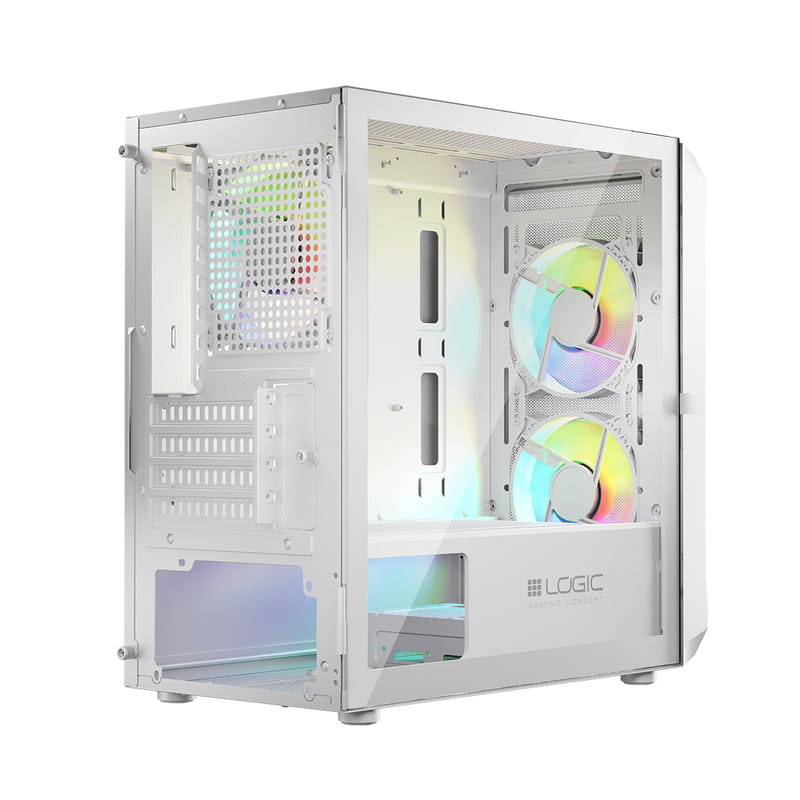Корпус LogicConcept Portos ARGB Mini White без БП (AM-PORTOS-20-0000000-0002)