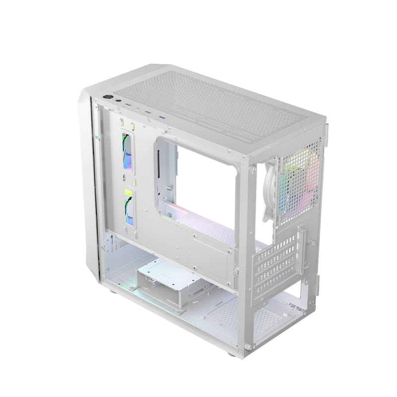 Корпус LogicConcept Portos ARGB Mini White без БП (AM-PORTOS-20-0000000-0002)