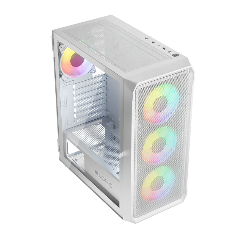 Корпус LogicConcept Portos ARGB Midi White без БЖ (AT-PORTOS-20-0000000-0002)