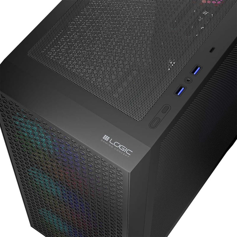 Корпус LogicConcept Dart Pro ARGB Midi Black без БЖ (AT-DART-PRO-ARGB-10)