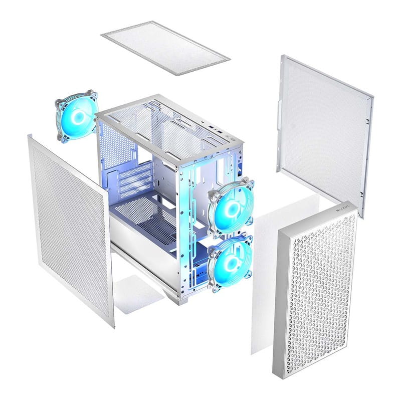 Корпус LogicConcept Dart Pro ARGB Mini White без БП (AM-DART-PRO-ARGB-20)