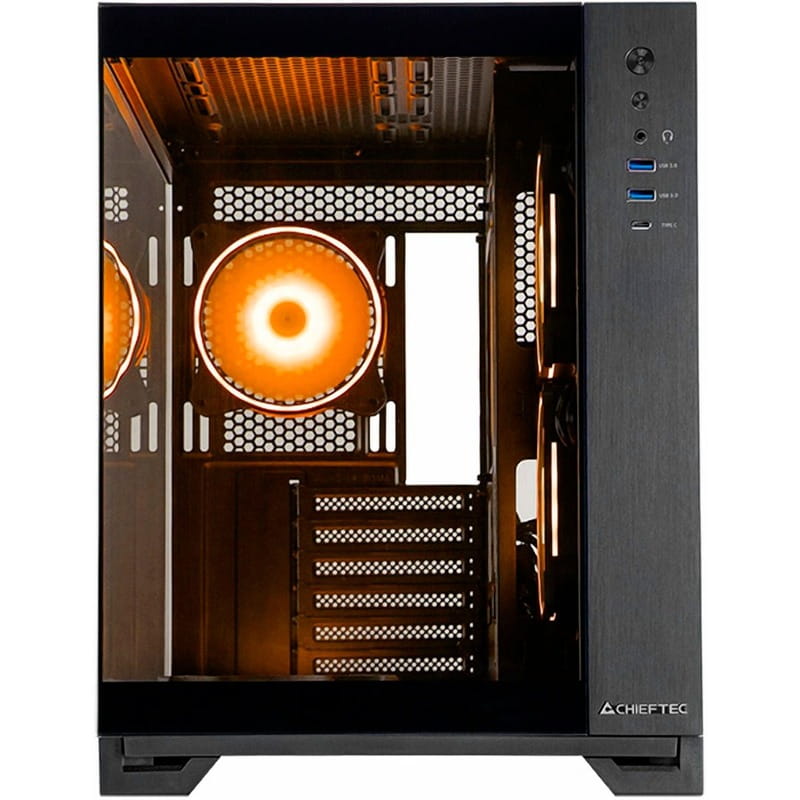 Корпус Chieftec Visio Black без БП (GM-30B-TG-OP)