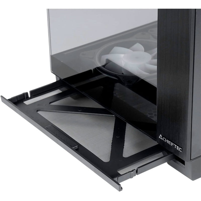 Корпус Chieftec Visio Black без БП (GM-30B-TG-OP)