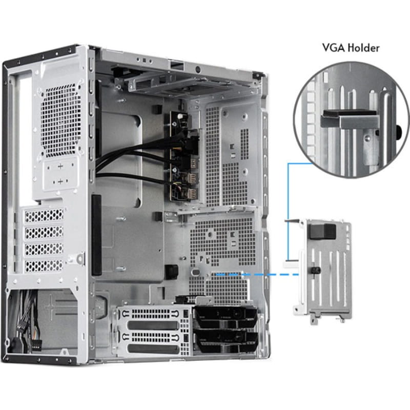 Корпус Chieftec Uni Black без БЖ (BS-20B-OP)