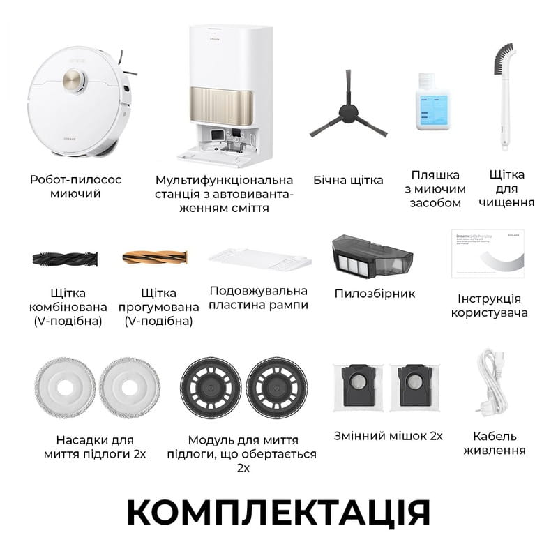 Робот-пылесос Dreame Bot L40s Pro Ultra White (RLL74CE-Wh)