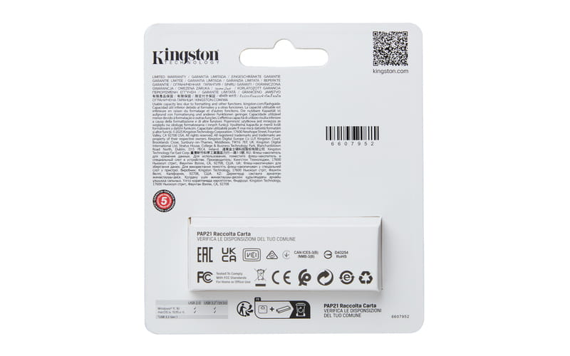 Флеш-накопичувач USB3.2 256GB Kingston DataTraveler Exodia S Black/Orange (DTXS/256GB)