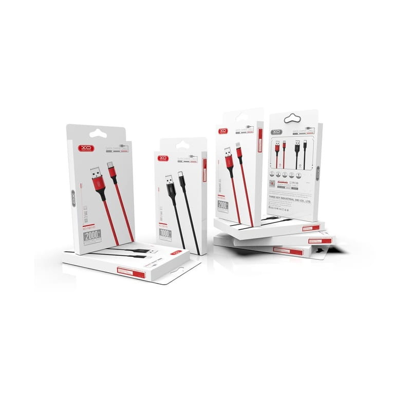 Кабель XO NB143 USB - USB Type-C, (M/M), 2.4A 2 м Black (6920680870844)