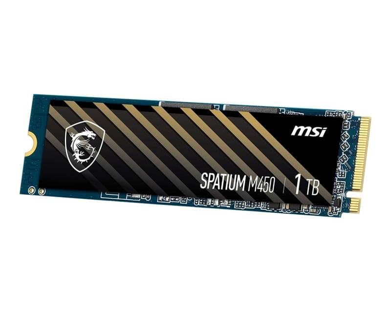 Накопичувач SSD 1TB MSI Spatium M450 V1 M.2 2280 PCIe 4.0 x4 NVMe 3D NAND TLC (S78-440L0M0-P83)