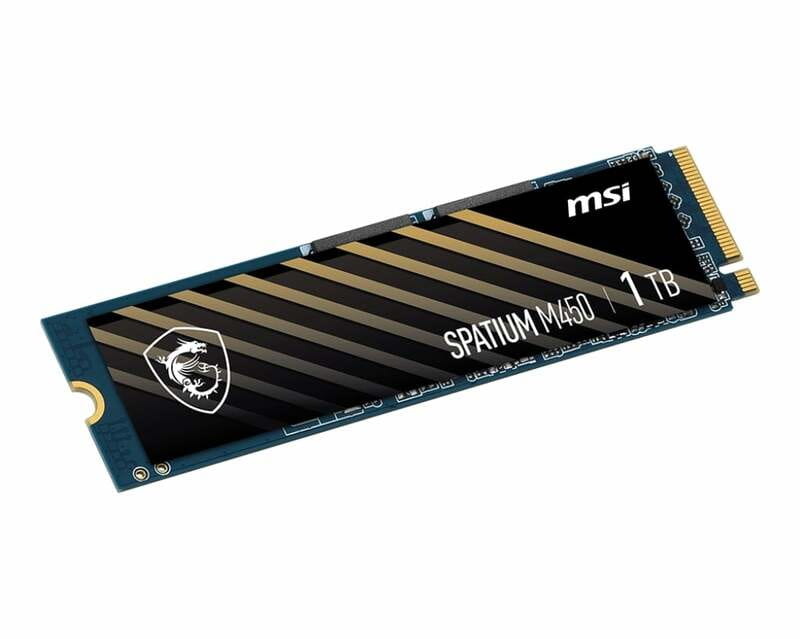 Накопичувач SSD 1TB MSI Spatium M450 V1 M.2 2280 PCIe 4.0 x4 NVMe 3D NAND TLC (S78-440L0M0-P83)