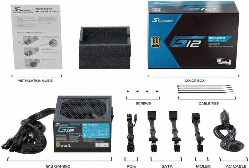 Блок питания Seasonic G12 GM-850 Black 850W