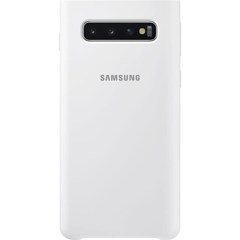 Чехол-накладка Samsung Silicone Cover для Samsung Galaxy S10 SM-G973 White (EF-PG973TWEGRU)