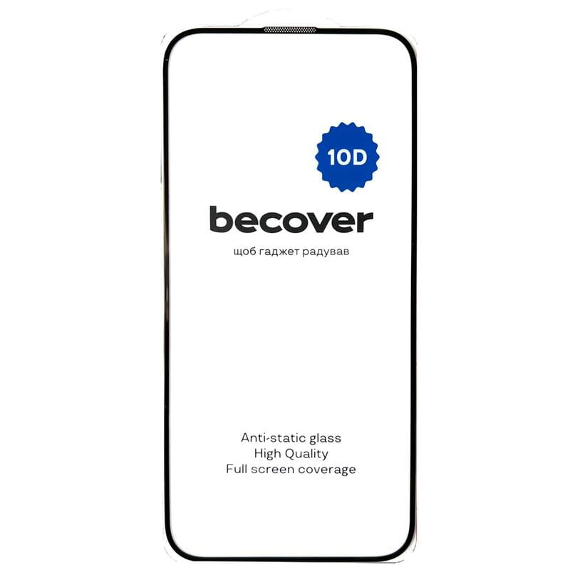 Защитное стекло BeCover для Apple iPhone 16 Plus 10D Black (712322)