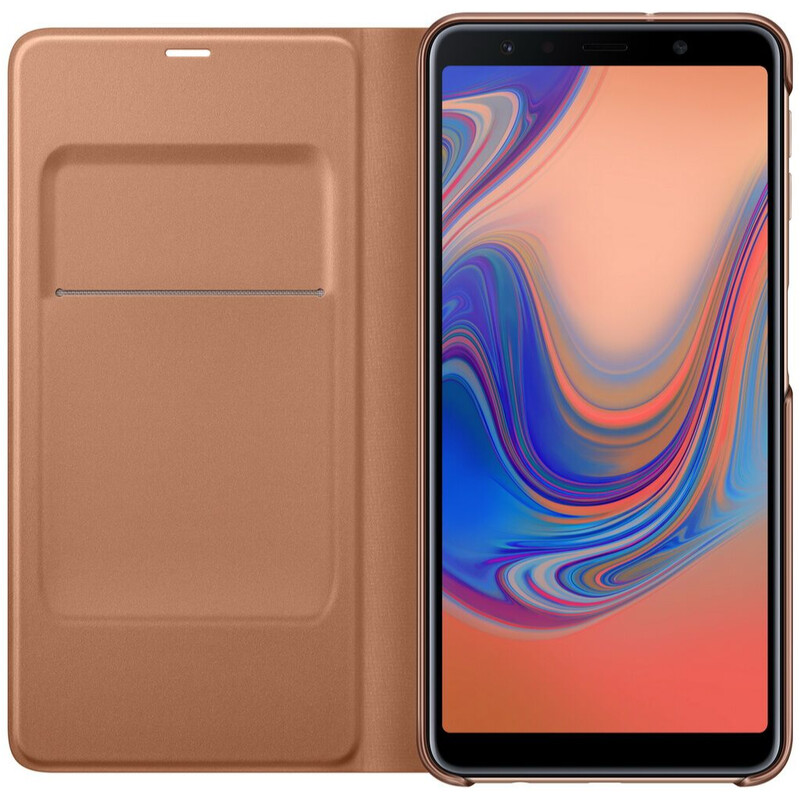 Чехол-книжка Samsung Wallet Cover для Samsung Galaxy A7 2018 SM-A750 Gold (EF-WA750PFEGRU)