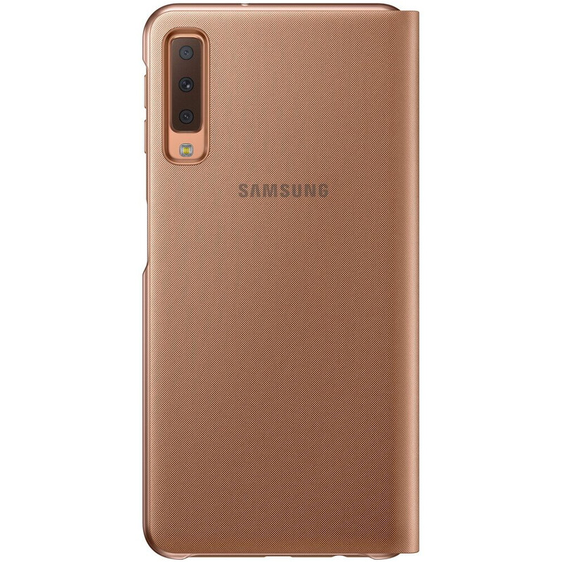 Чехол-книжка Samsung Wallet Cover для Samsung Galaxy A7 2018 SM-A750 Gold (EF-WA750PFEGRU)