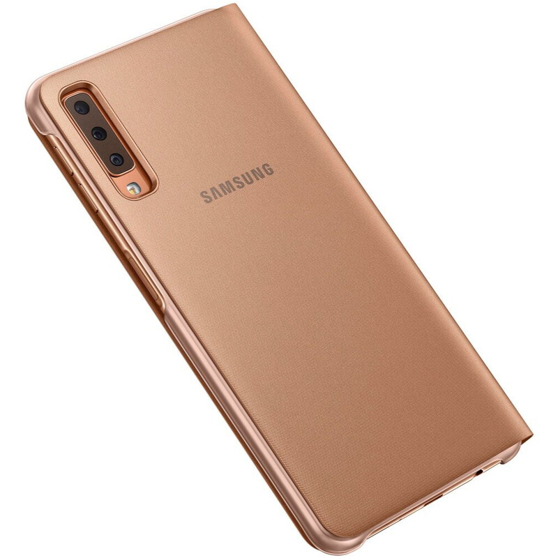 Чехол-книжка Samsung Wallet Cover для Samsung Galaxy A7 2018 SM-A750 Gold (EF-WA750PFEGRU)
