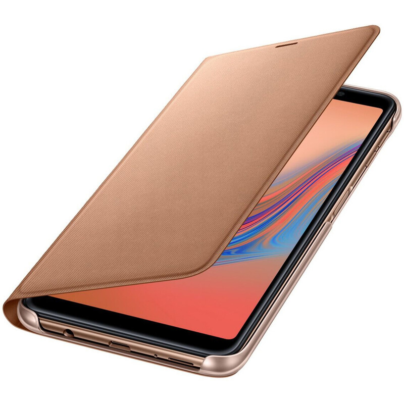 Чехол-книжка Samsung Wallet Cover для Samsung Galaxy A7 2018 SM-A750 Gold (EF-WA750PFEGRU)