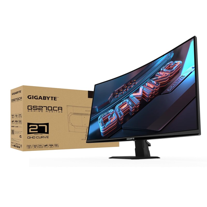 Монітор Gigabyte 27" GS27QCA VA Black 180Hz Curved
