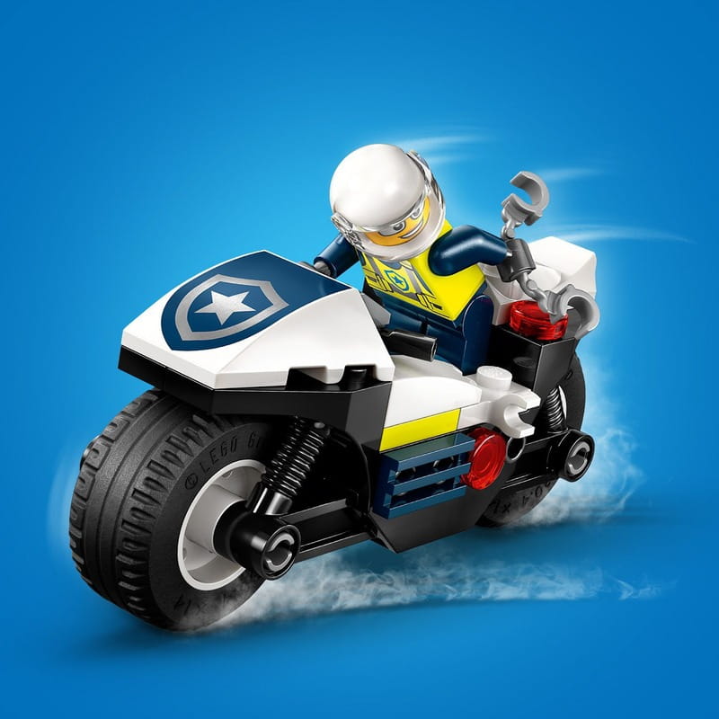 Конструктор LEGO City Переслідування на поліцейському мотоциклі (60455)