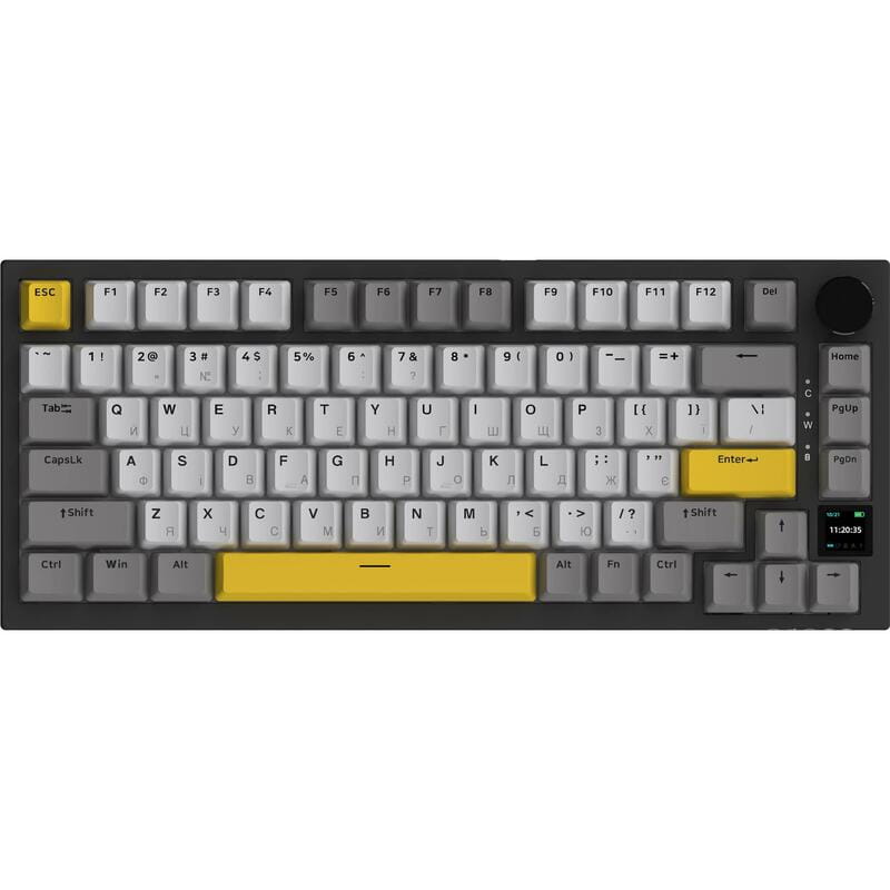 Клавіатура бездротова Ajazz AK820 Pro Gift Switch Black (AK820PRO-G-BGY)