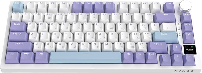 Клавіатура бездротова Ajazz AK820 Pro Gift Switch Purple (AK820PRO-G-PWB)