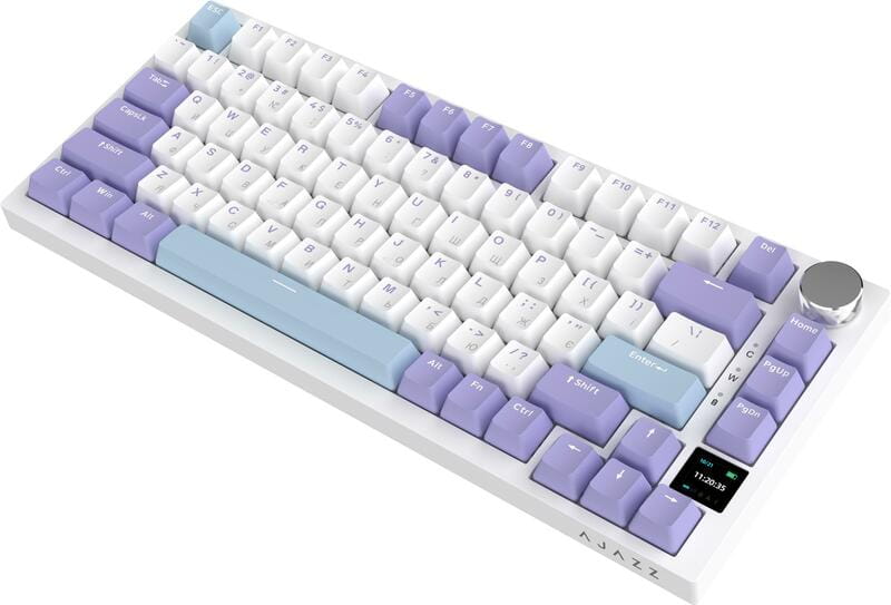 Клавіатура бездротова Ajazz AK820 Pro Gift Switch Purple (AK820PRO-G-PWB)