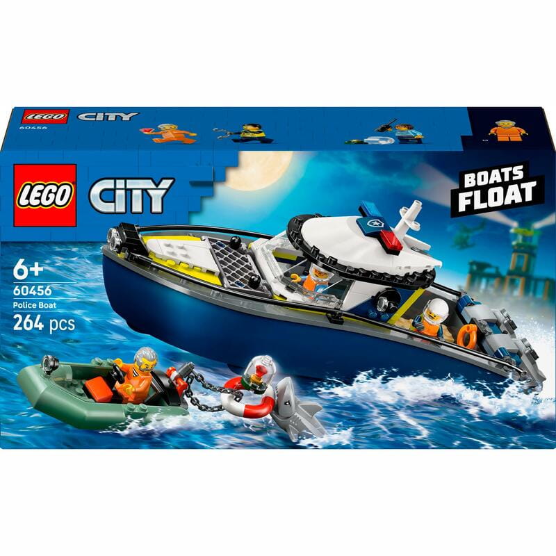 Конструктор LEGO City Преследование на полицейском катере (60456)