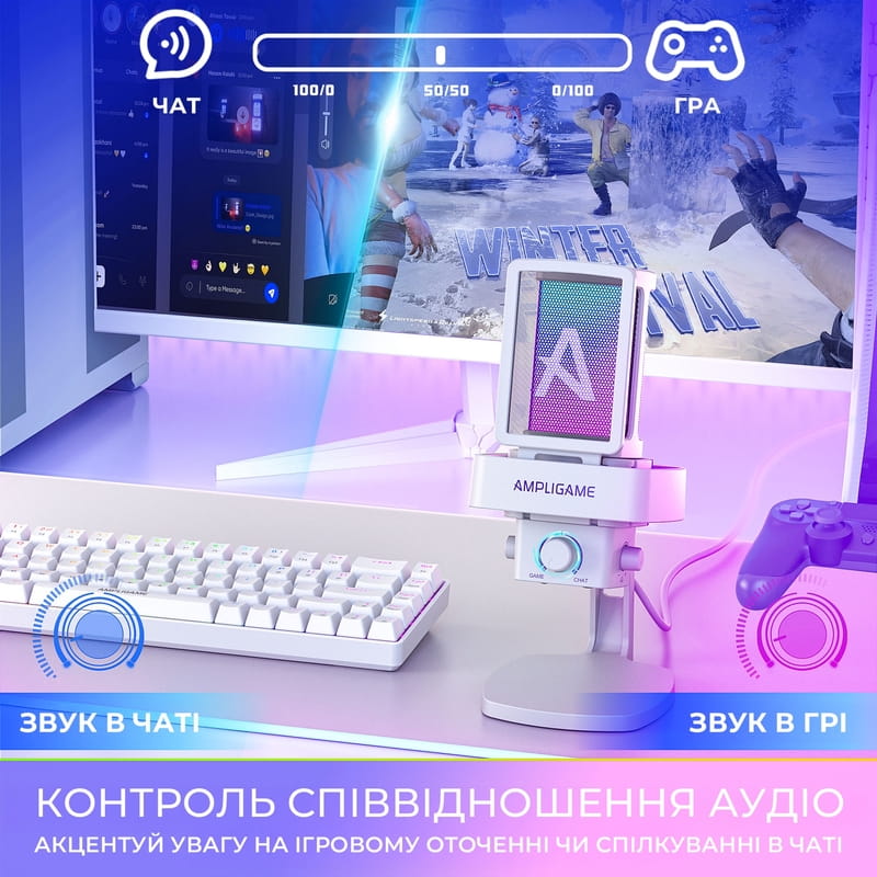 Микрофон Fifine Q8PROW White