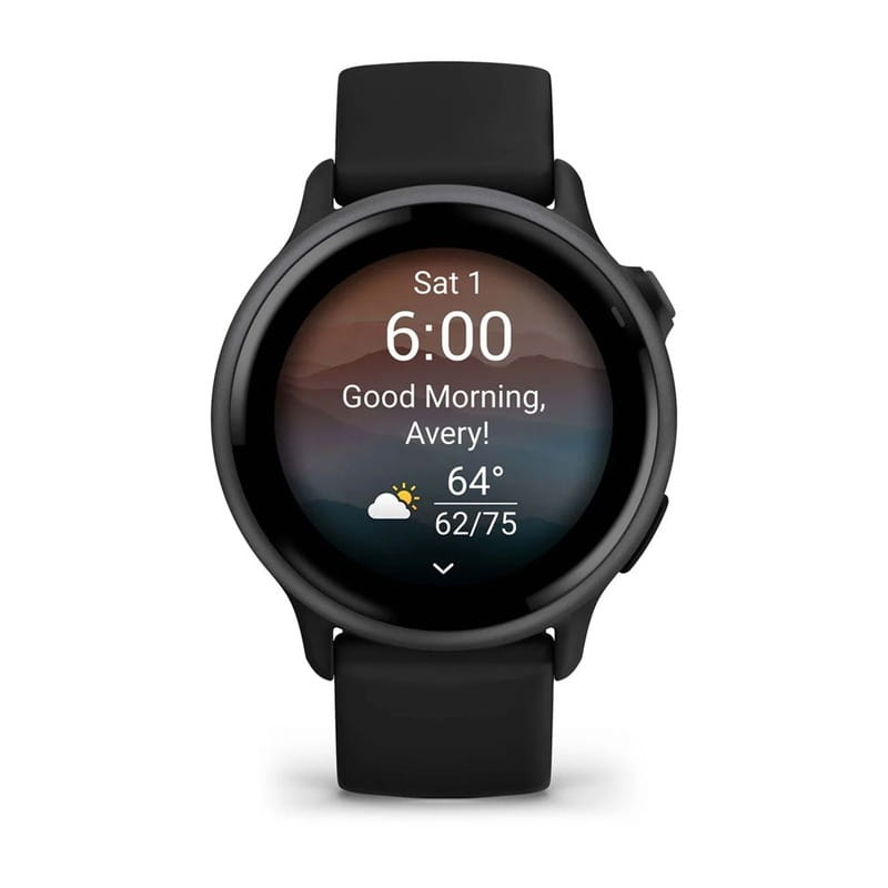 Смарт-часы Garmin Vivoactive 6 Slate with Black Silicone Band (010-02985-40)