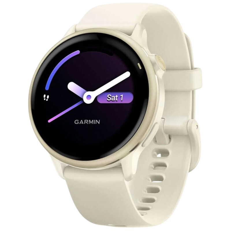 Смарт-часы Garmin Vivoactive 6 Lunar Gold with Bone Silicone Band (010-02985-41)