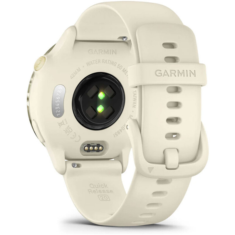Смарт-часы Garmin Vivoactive 6 Lunar Gold with Bone Silicone Band (010-02985-41)