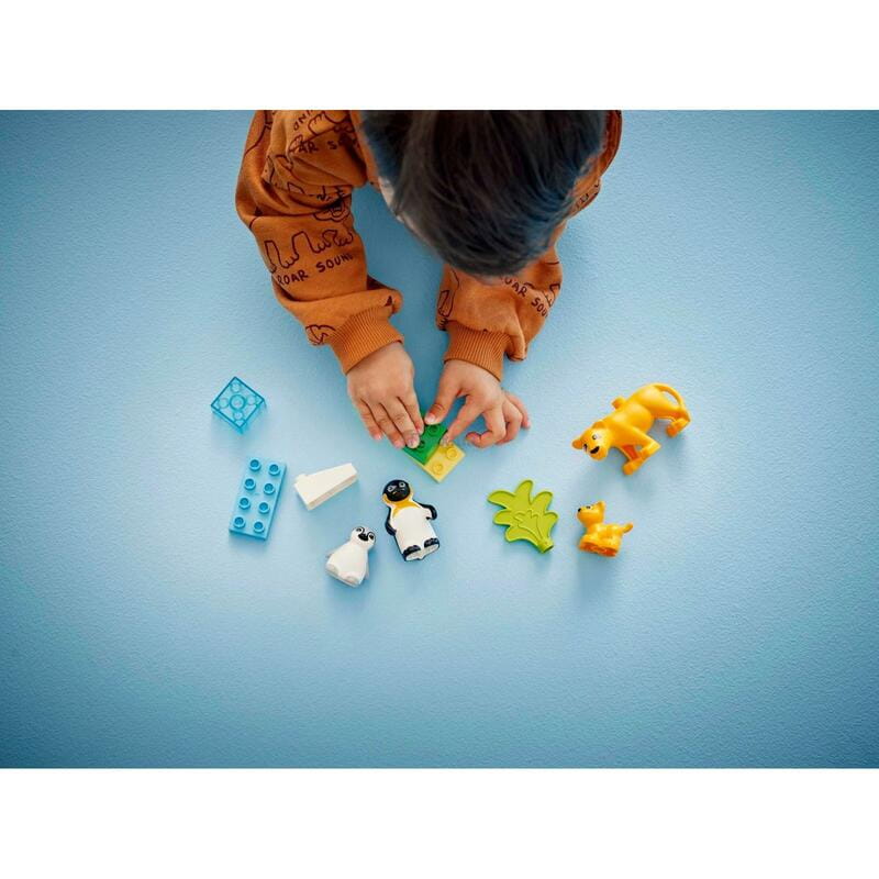 Конструктор LEGO Duplo Town Семейства диких животных: Пингвины и Львы (10442)