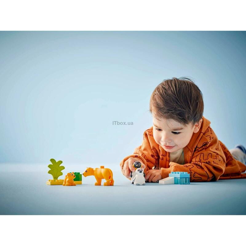 Конструктор LEGO Duplo Town Семейства диких животных: Пингвины и Львы (10442)