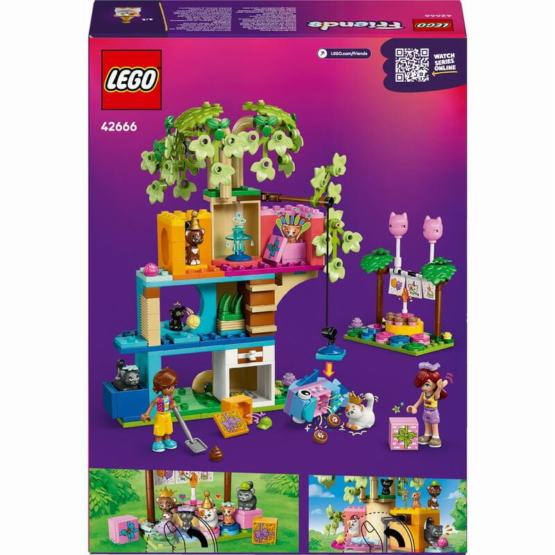 Конструктор LEGO Friends День рождения кота и дом на дереве (42666)