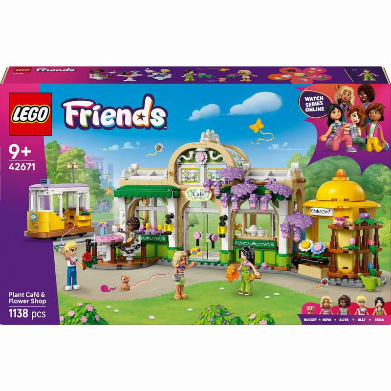 Конструктор LEGO Friends Кав`ярня з рослинами та квіткова крамниця (42671)