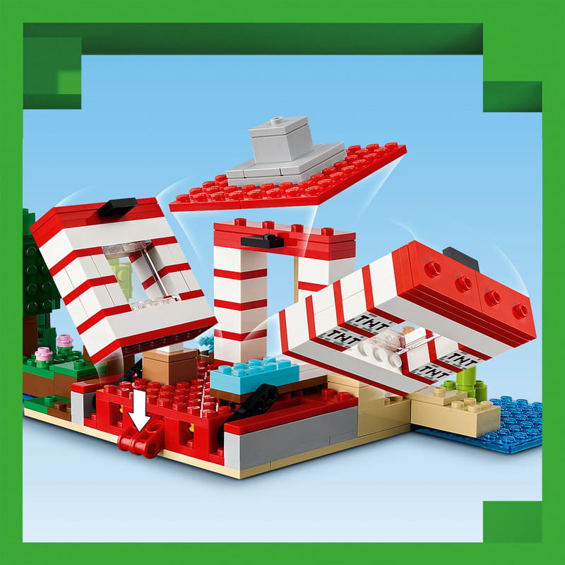 Конструктор LEGO Minecraft Дом из взрывчатки в джунглях (21275)