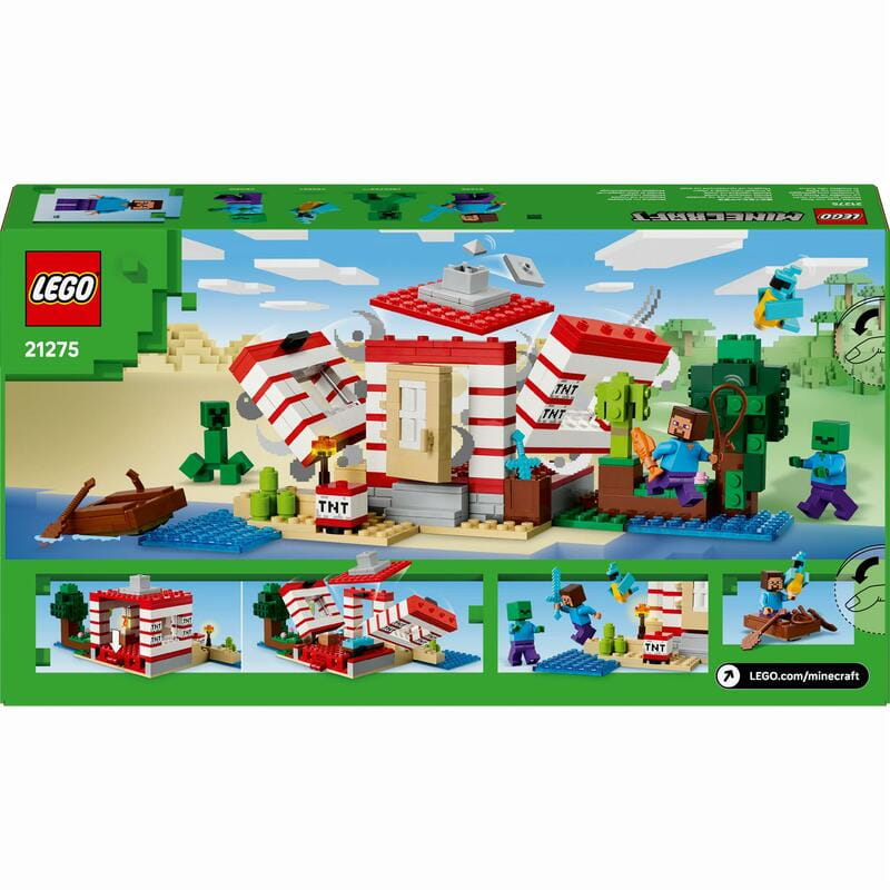 Конструктор LEGO Minecraft Дом из взрывчатки в джунглях (21275)