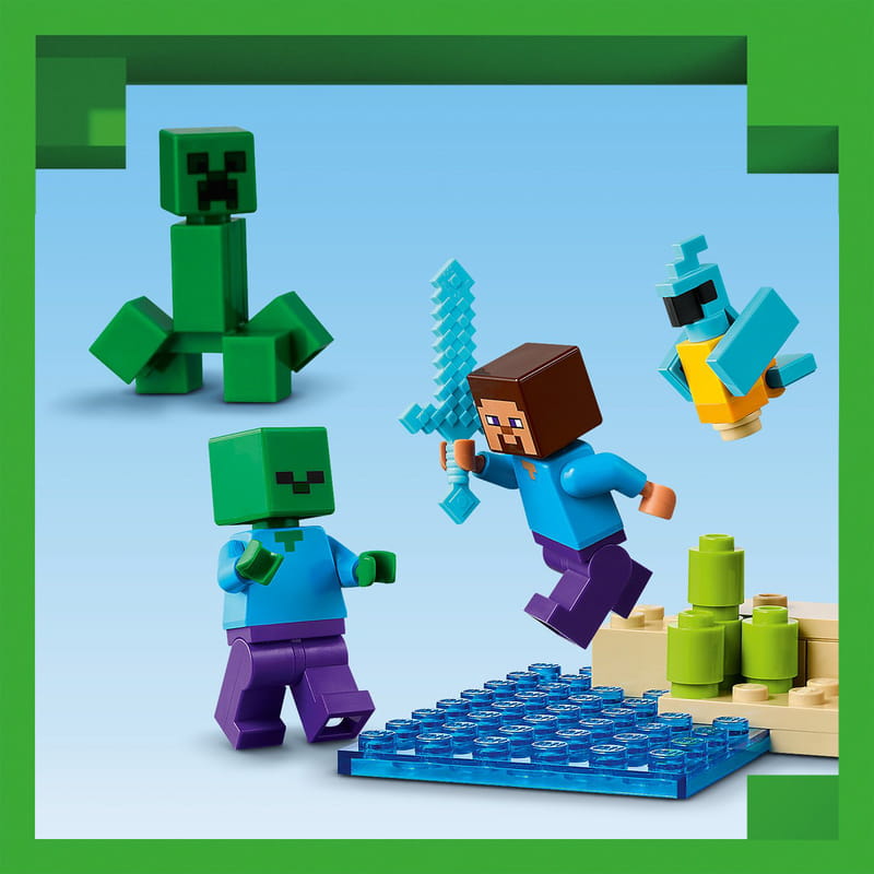 Конструктор LEGO Minecraft Дом из взрывчатки в джунглях (21275)