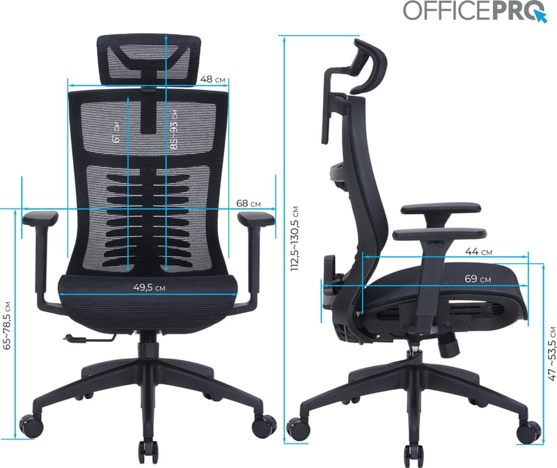 Кресло офисное Officepro Balance OC620-B-B-B Black