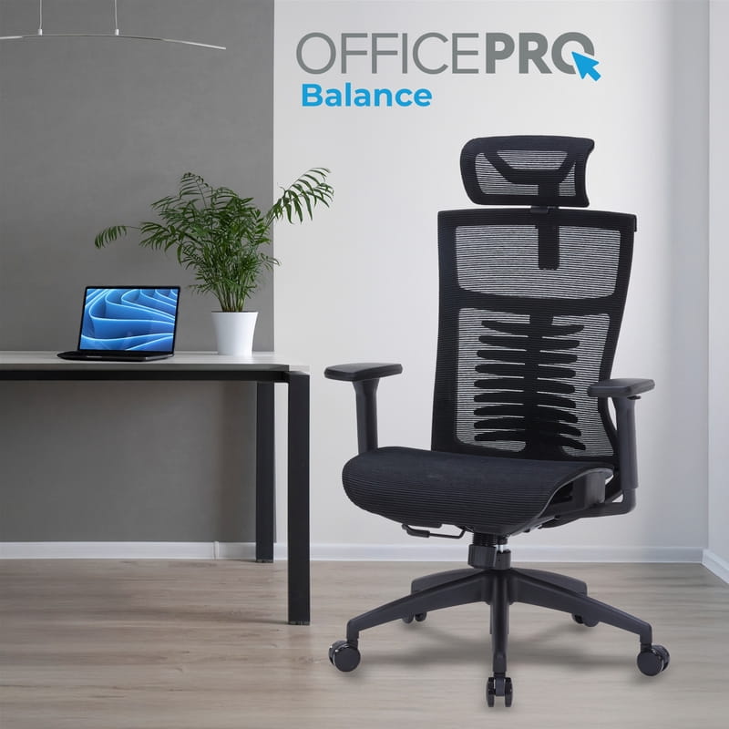 Кресло офисное Officepro Balance OC620-B-B-B Black