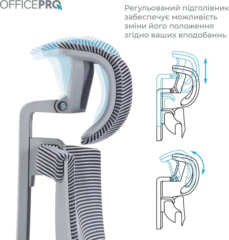 Крісло офісне Officepro Balance OC620-G-DG-DG Gray/Dark Gray