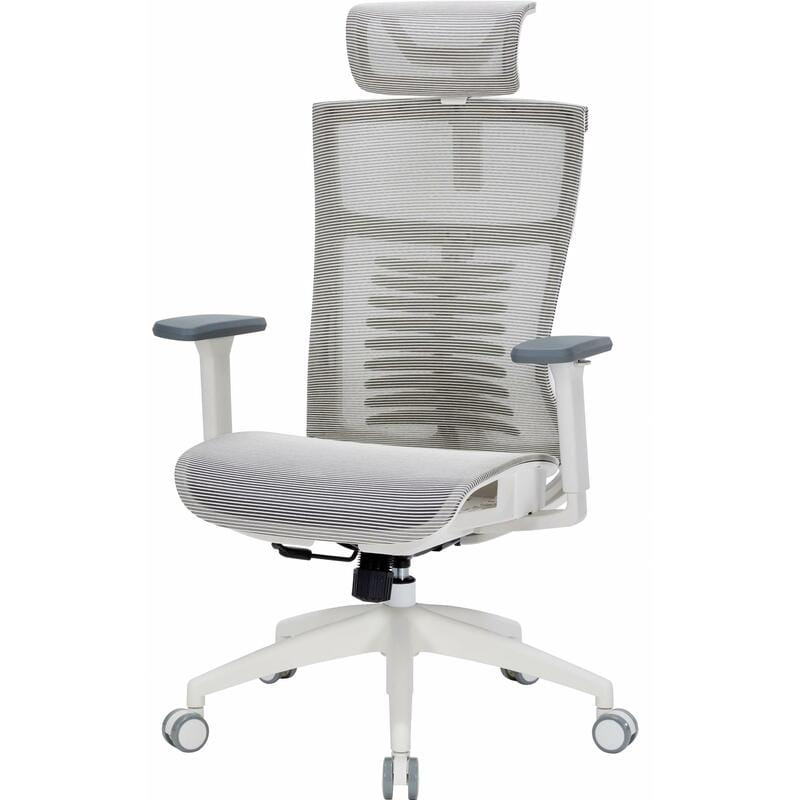 Кресло офисное Officepro Balance OC620-W-LG-LG White/Dark Gray