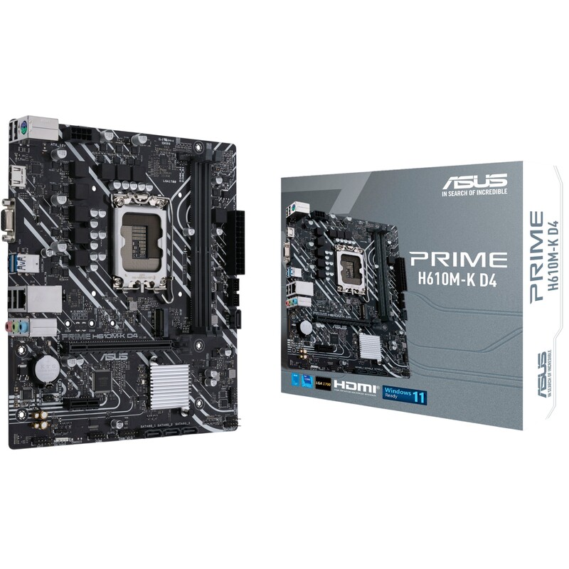 Материнская плата Asus Prime H610M-K D4 ARGB Socket 1700