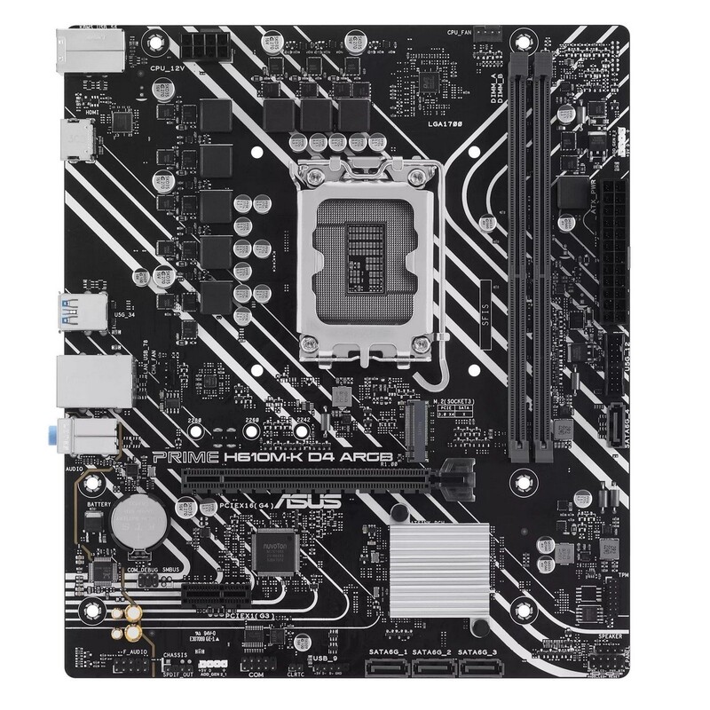 Материнская плата Asus Prime H610M-K D4 ARGB Socket 1700