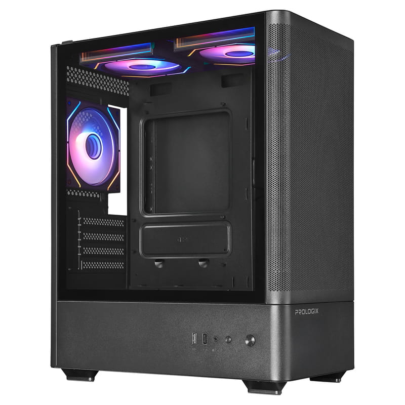 Корпус Prologix Lumi GM-01MAB Mesh Black