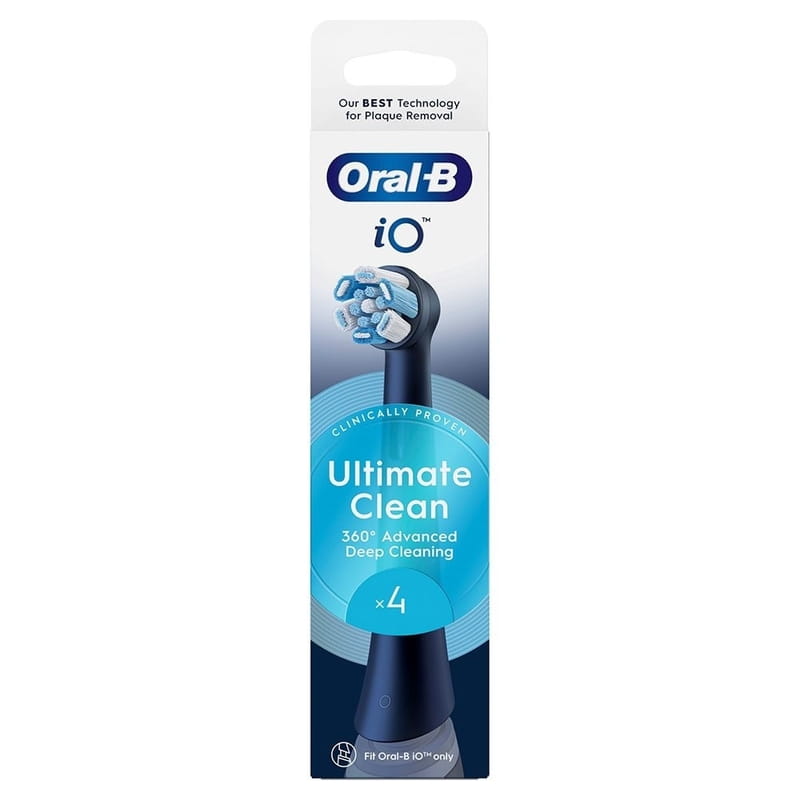 Насадка для зубной электрощетки Braun Oral-B iO RB CBF-4 Ultimate Clean Black (4 шт)