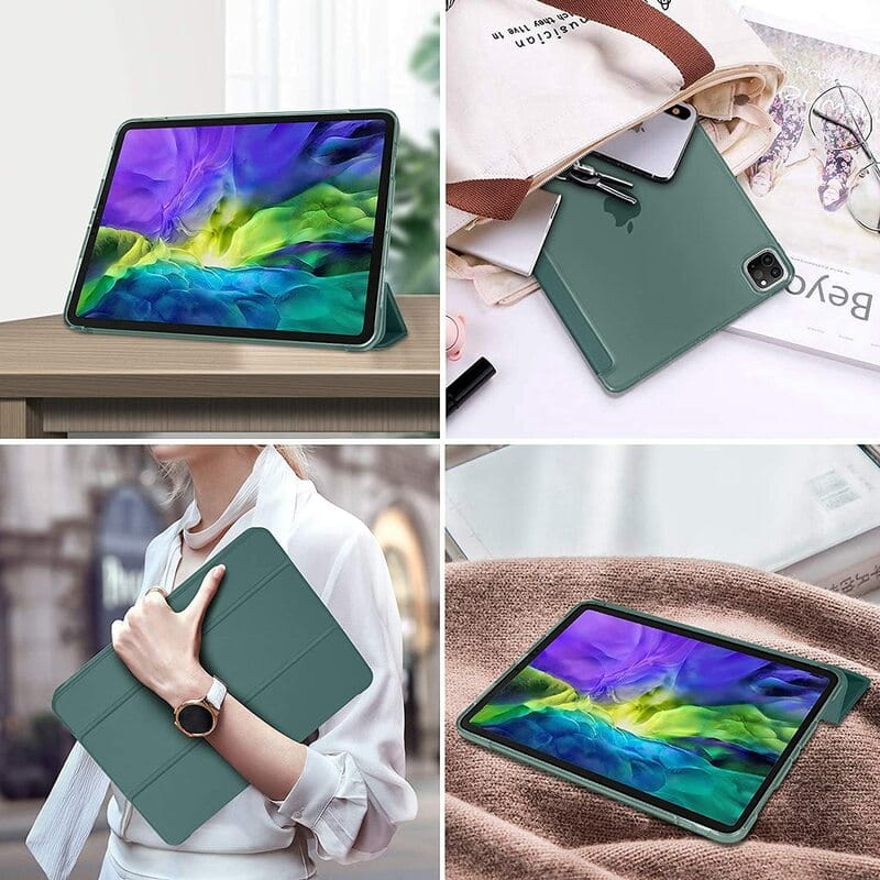 Чохол-книжка BeCover Tri Fold Hard для Apple iPad Air 13" M2 2024 Dark Green (711723)