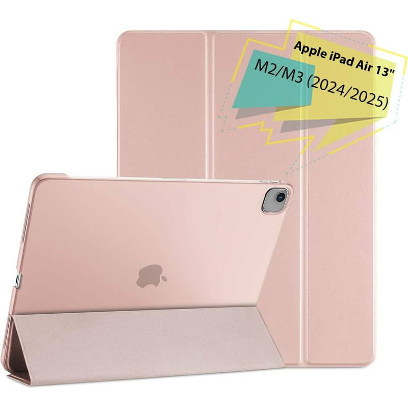 Чохол-книжка BeCover Tri Fold Hard для Apple iPad Air 13" M2 2024 Pink (711724)