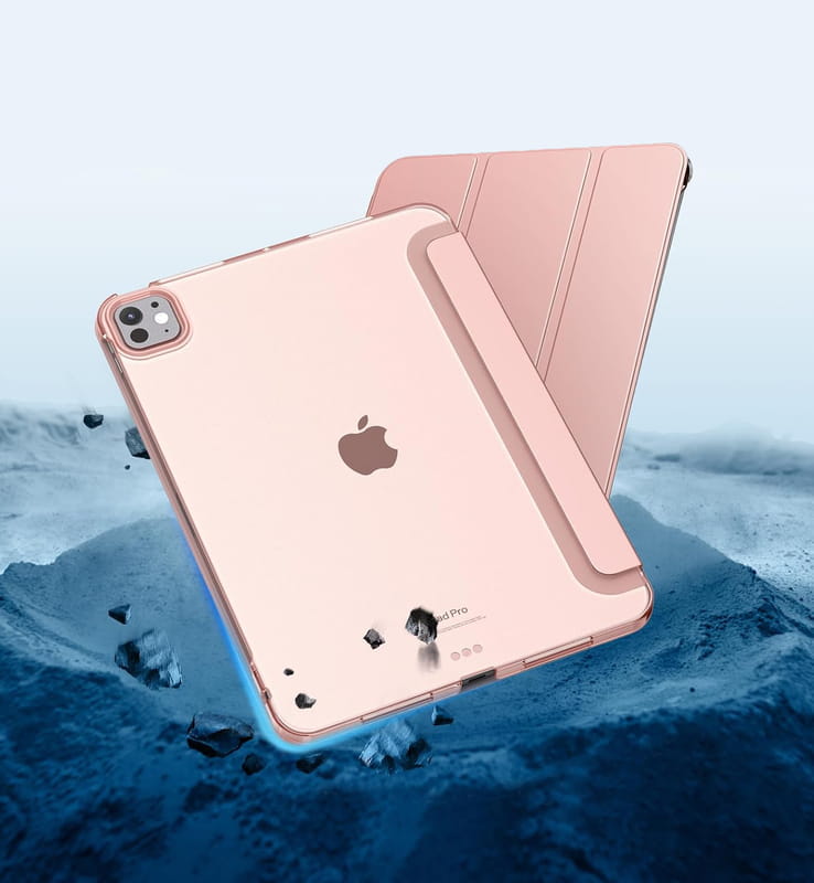 Чохол-книжка BeCover Tri Fold Hard для Apple iPad Pro 11" M4 2024 Pink (711728)