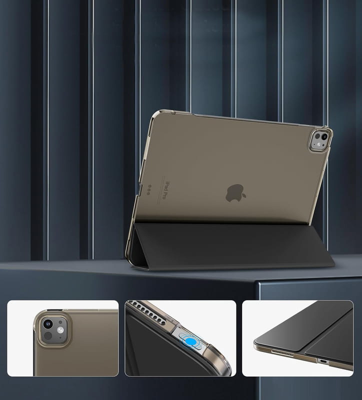 Чохол-книжка BeCover Tri Fold Hard для Apple iPad Pro 13" M4 2024 Black (711730)