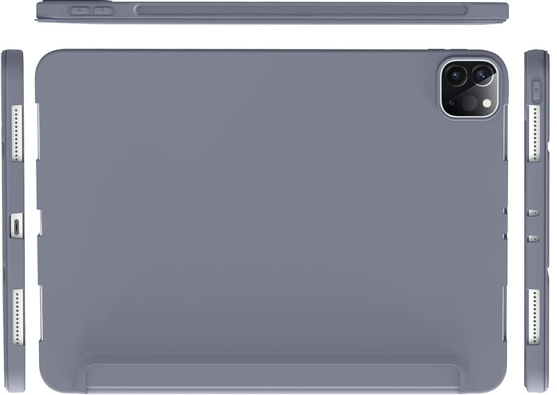 Чохол-книжка BeCover Tri Fold Soft TPU Silicone для Apple iPad Pro 12.9 2020/2021/2022 Purple (711739)